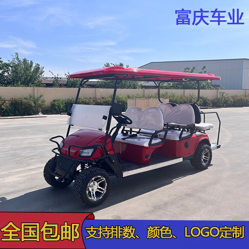 Golf Cart 4-Seater 6-Seater Electric Sightseeing Vehicle Four-Wheel Scenic Spot Tourist Shuttle Hotel Campus Reception Rv