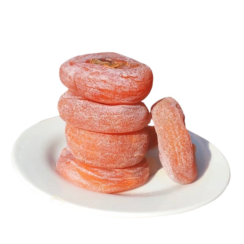Net Weight Hair Frost Drop Persimmon Cake Fuyuan Cake Hanging Cake Farmhouse Dried Persimmon 0.5-2.5kg Pack Flat Frost Drop Persimmon Cake