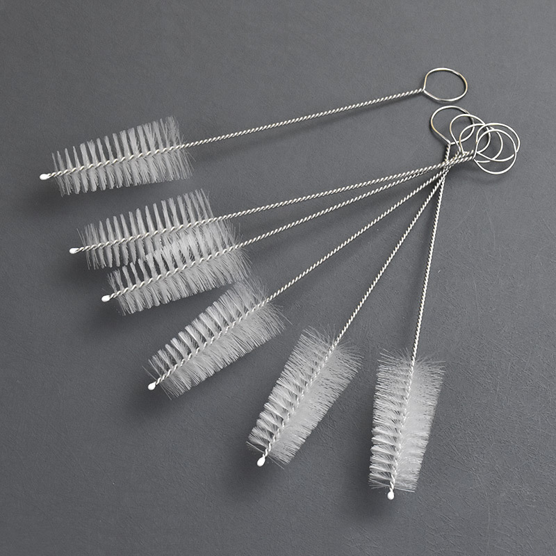 Wholesale cake cream piping nozzle cleaning brush baking tool brush tapered brush umbrella-shaped through-hole brush