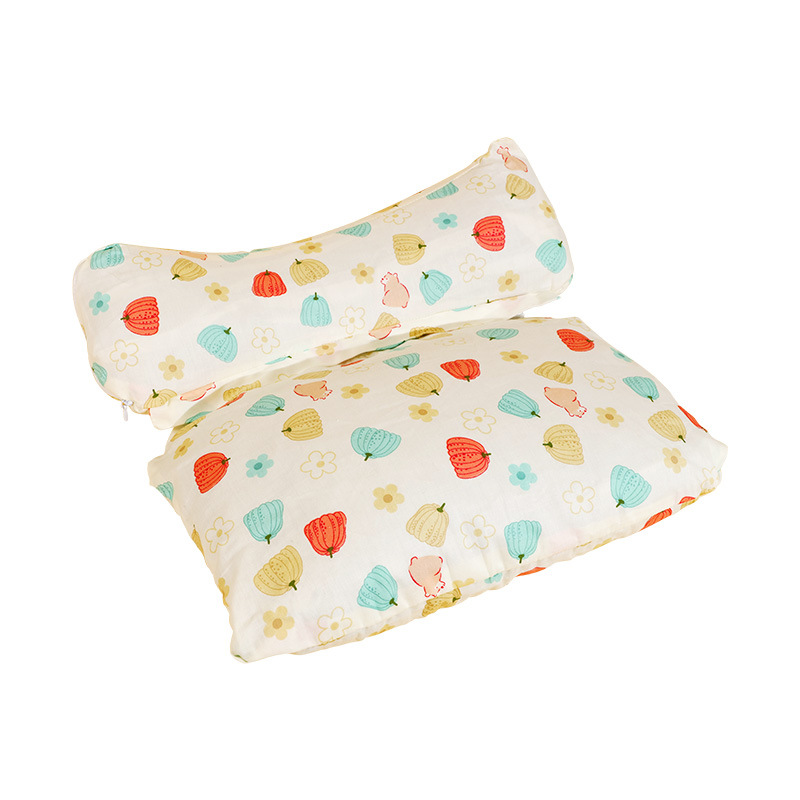 Buckwheat shell conjoined pillow household cervical triangle pillow cotton wormwood composite pillow multifunctional neck pillow buckwheat pillow