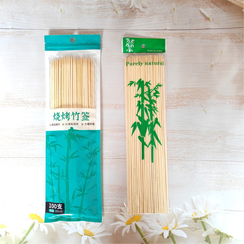 Disposable bamboo bouquet snacks bamboo string string spicy hot fruit mutton string barbecue stick manufacturers wholesale