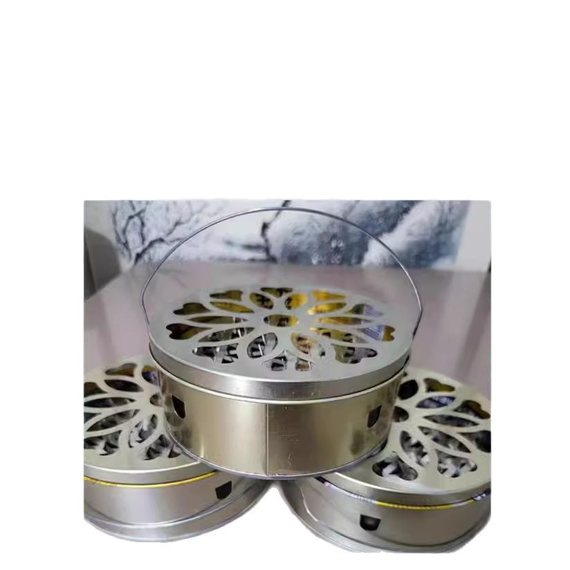 Manufacturer Direct Supply Mosquito Coil Holder with Handle, Household Mosquito Coil Tray with Lid and Ash Catcher, Outdoor Portable Mosquito Coil Holder