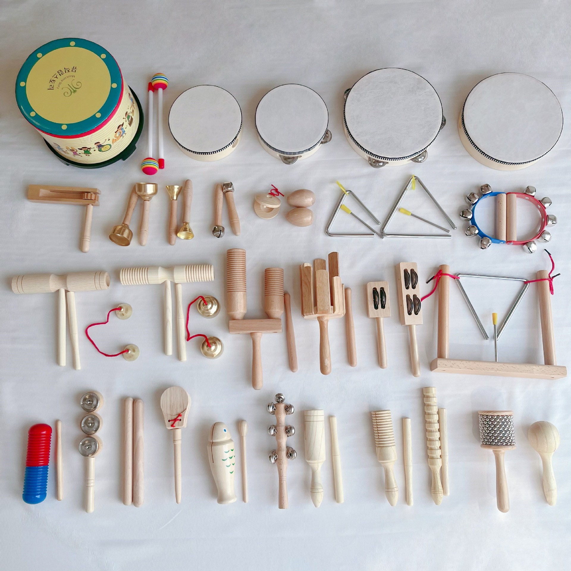 Orff Percussion Kindergarten Music Lesson Enlightenment Textbook Montessori Early Education Auditory Toy Log Zhao Zhisun