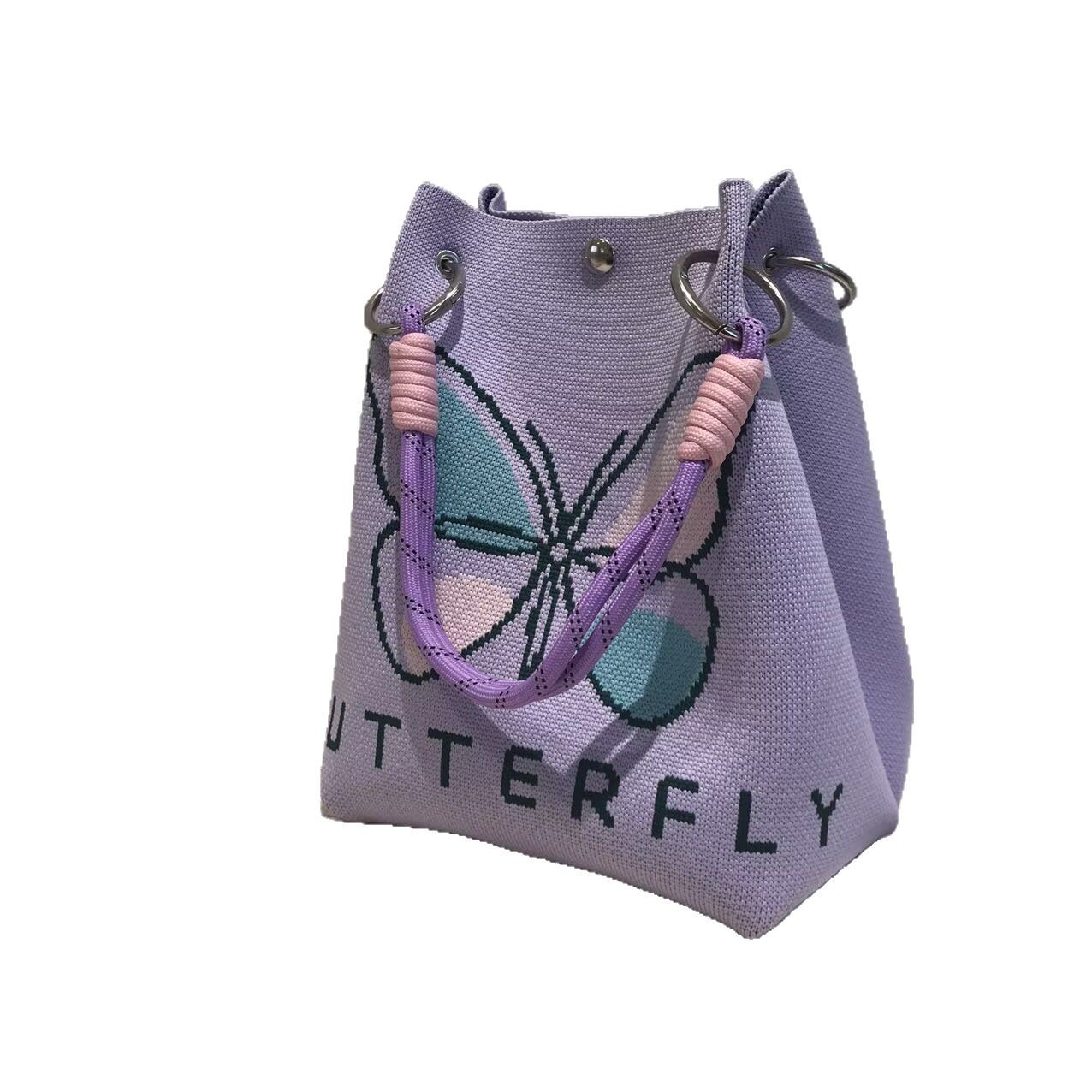 Korean Style New Style Fragrant Style Rope Knot Handbag Spring and Autumn Elegant Style Travel Large Capacity Hand Bag Western Style