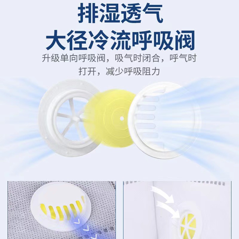 KN95 mask dust-proof breathable breathing n95 anti-industrial dust professional polishing activated carbon with valve mask protection