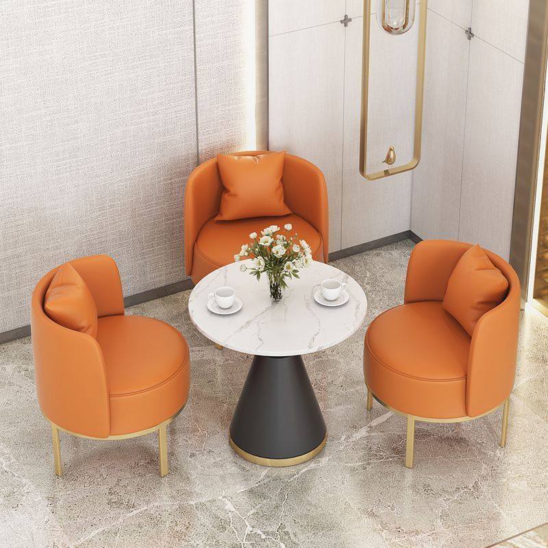 Modern Light Luxury Single Sofa Leisure Hotel Rest Area Business Sales Office Reception Negotiation Table and Chair Combination