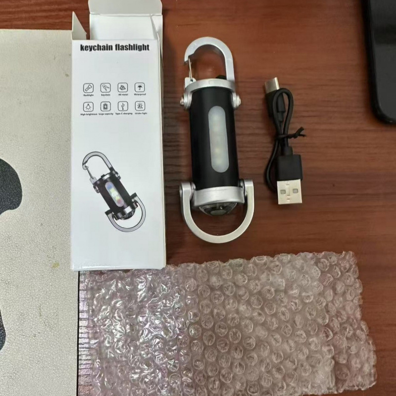 2025 Новый портативный фонарик на ключах, водонепроницаемый, многофункциональный, ультра-мини