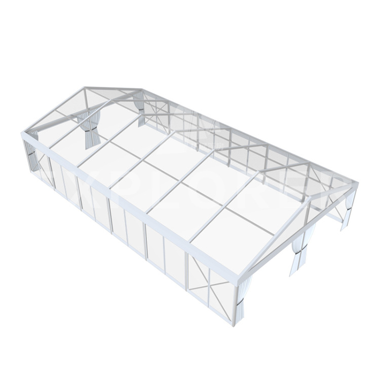 Outdoor Aluminum Alloy Exhibition Tent Wedding Banquet Event Four-Corner Tent Exhibition Tent Herringbone Sunshade Tent