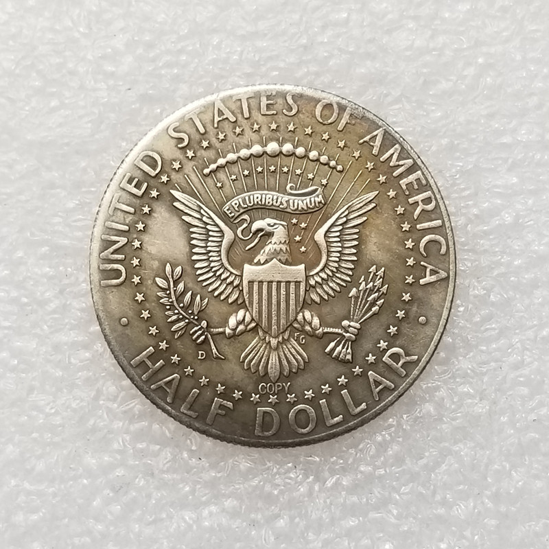 Antique Crafts 1964 United States Kennedy Brass Silver-Plated Material # T2021