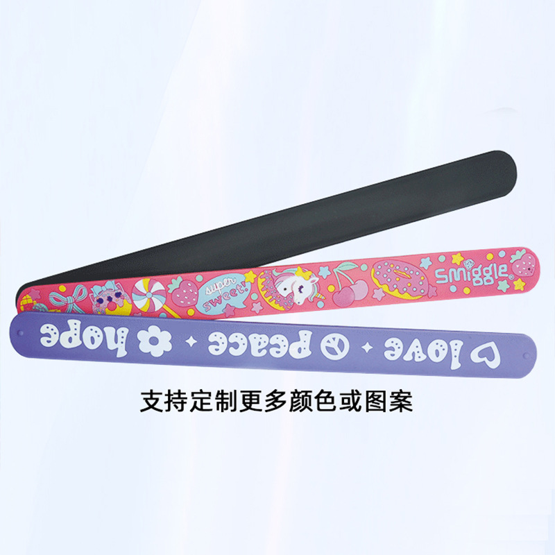 Manufacturers now mold multi-specification silicone pop ring children's pat ring order mold transfer process printing color