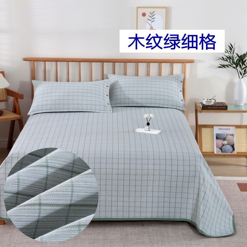 100% Thickened Coarse Cloth Cooling Mat Three-Piece Set for Double 1.5/1.8 Bed Foreign Trade Cross-Border Supply Chain Factory Wholesale
