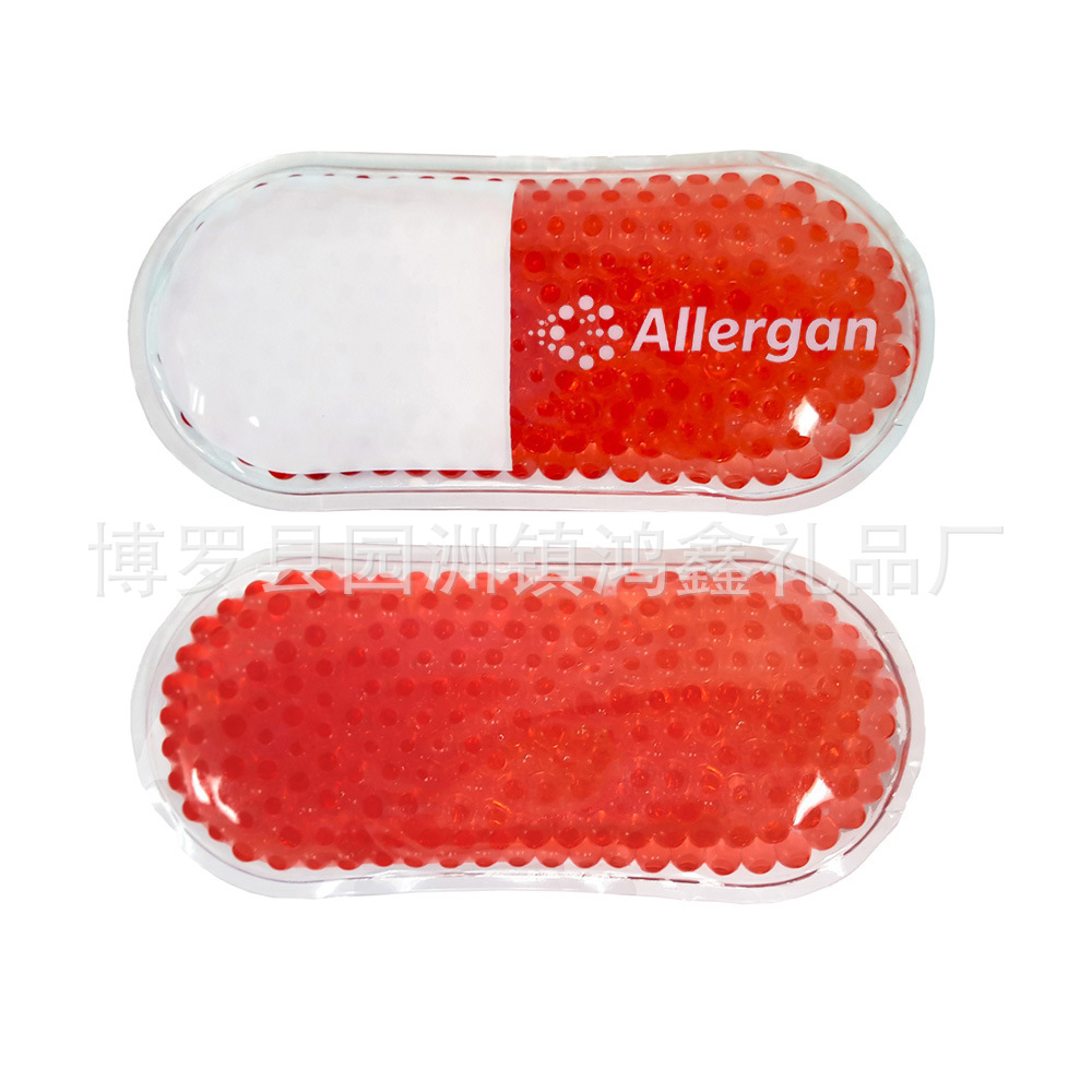 Capsule Style Gel Cooling Ice Pad Advertising Promotional Gift Ice Bag Soft Beads Ice Beads Ice Crystal Hot and Cold Bag