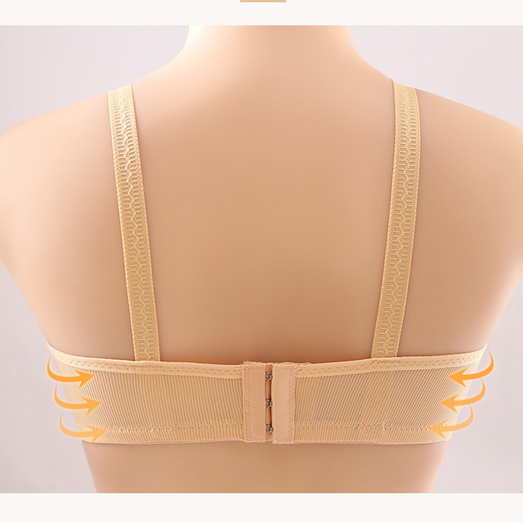 New Ice Silk Wire-Free Maternity Underwear Front Button Nursing Bra Thin Push-Up Underwear for All Stages of Breastfeeding Wholesale