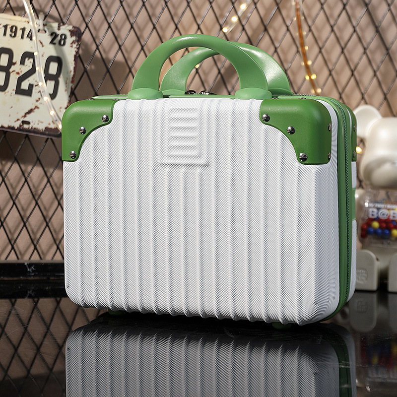 14 inch solid color retro corner suitcase student small makeup case suitcase mini holiday gift box wholesale