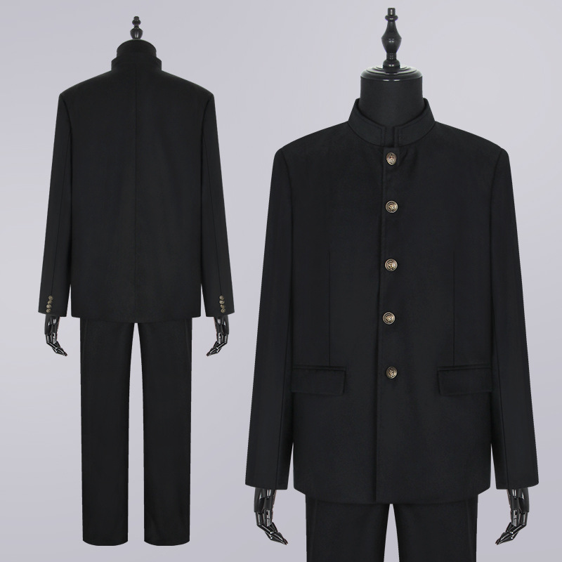 Осень и зима горячая кровная колледж анимация dk униформа мужская с пиджаком с воротником стойка китайский туника униформа студенческого класса двубортный пиджак