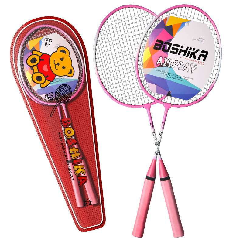With Zhen badminton racket adult genuine goods a pair of male and female parent-child children students offensive racket light one racket
