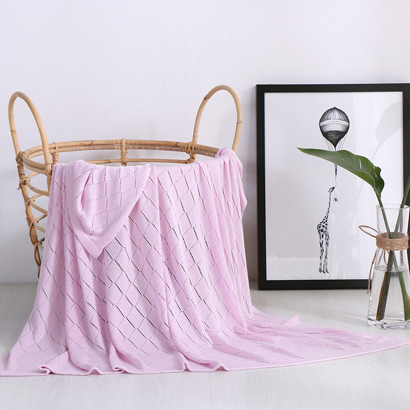 Ruijing Textile Bamboo Fiber Knitted Baby Ice Silk Cold Blanket Children's Cold Ice Silk Nap Cover Blanket Cool