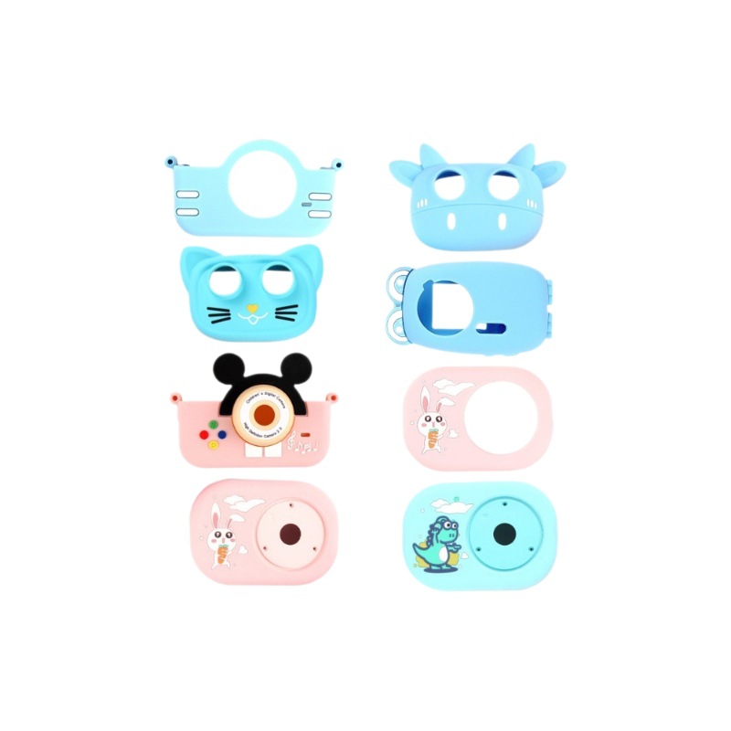 Cross-border New Mini Camera Cartoon Animation Doll Silicone Protective Case Drop-resistant Children's Camera Silicone Protective Case