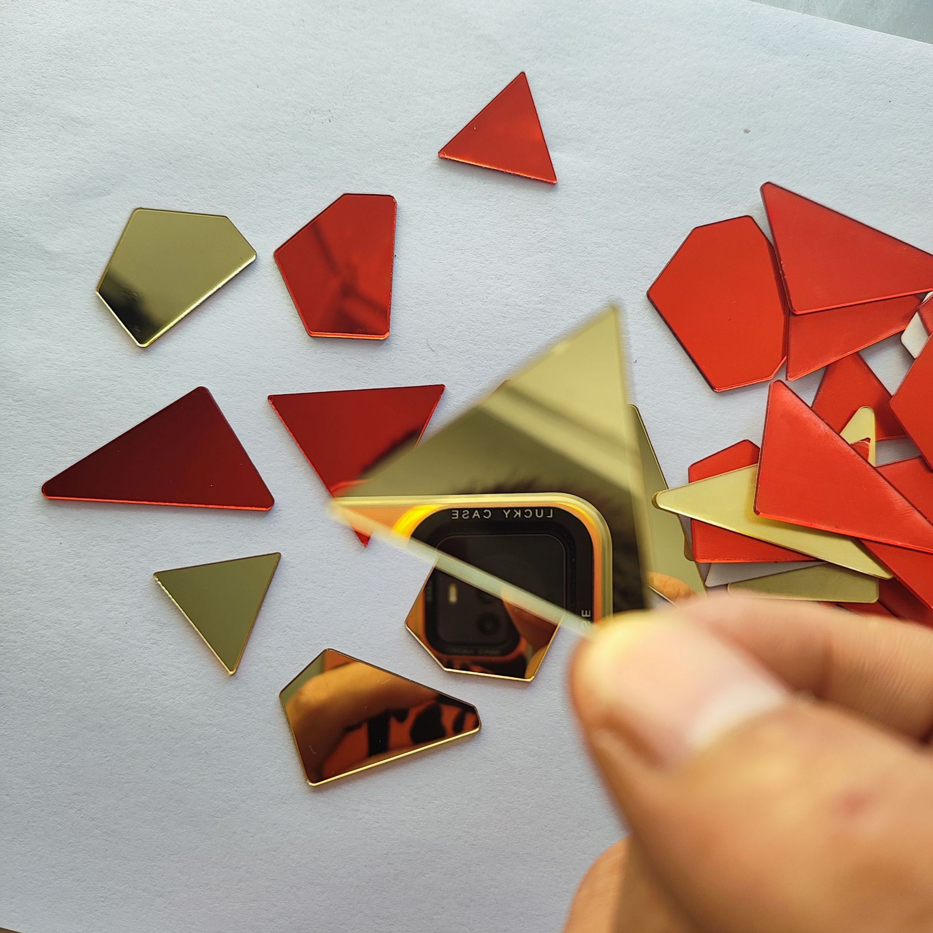 Factory wholesale acrylic color lens diy handmade patch color PC lens plexiglass decorative lens