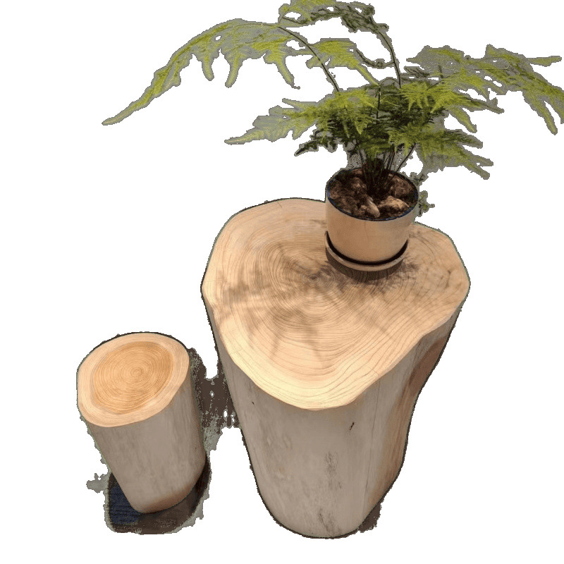 Wooden Stump Stool Large Tree Stump Solid Wood Tree Stump Log Coffee Table Stool Wooden Seat Stool Ornament Round Stool Base