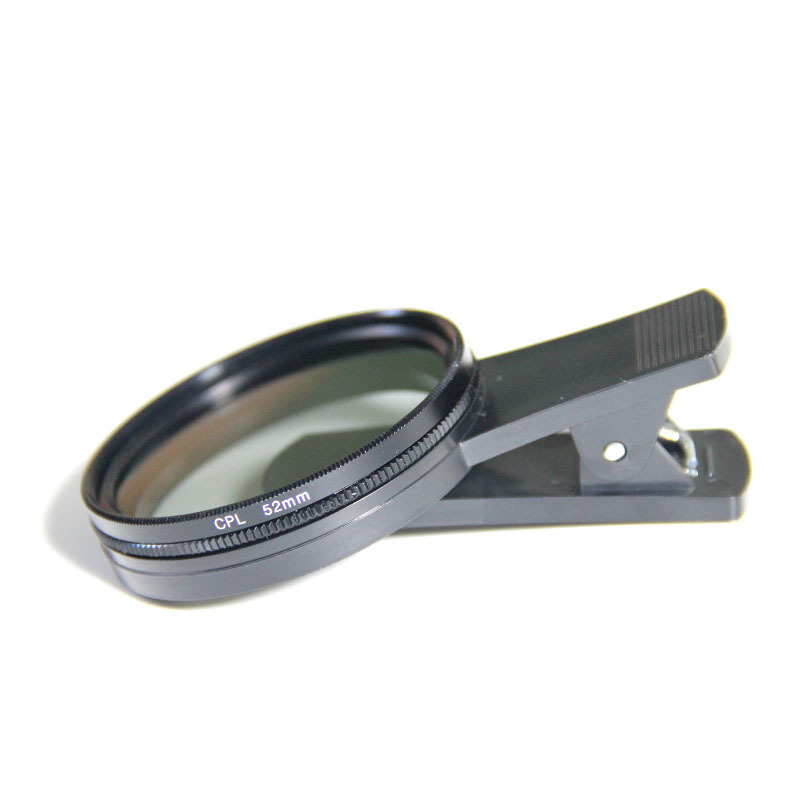 52mm mobile phone CPL polarizer polarizer reduction lens to eliminate reflective live camera mobile phone lens filter