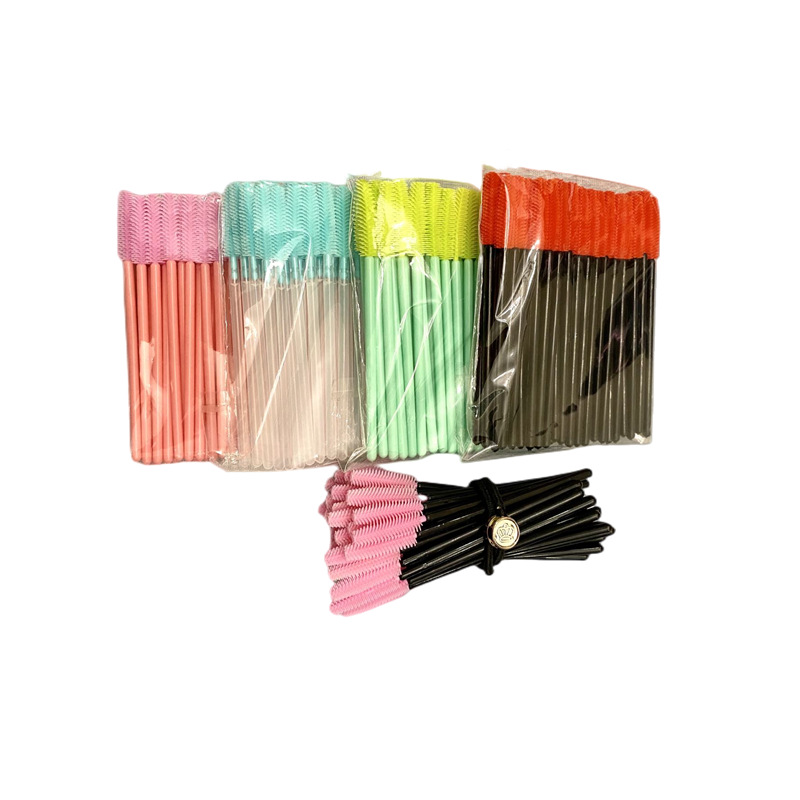 Wholesale Black Rod Tower Type Silicone Brush Portable Grafted Eyelash Curler Grafted Eyelash Comb Eyebrow Comb