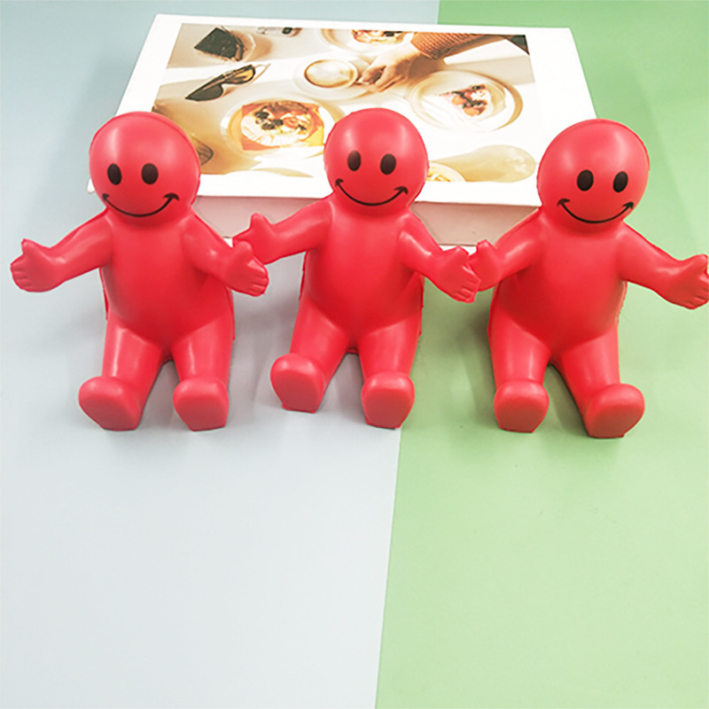 New Pu Phone Holder Pu Foam High-Elastic Creative Cartoon Smiley Face Figure Stress Relief Toy Stress Relief Gadget