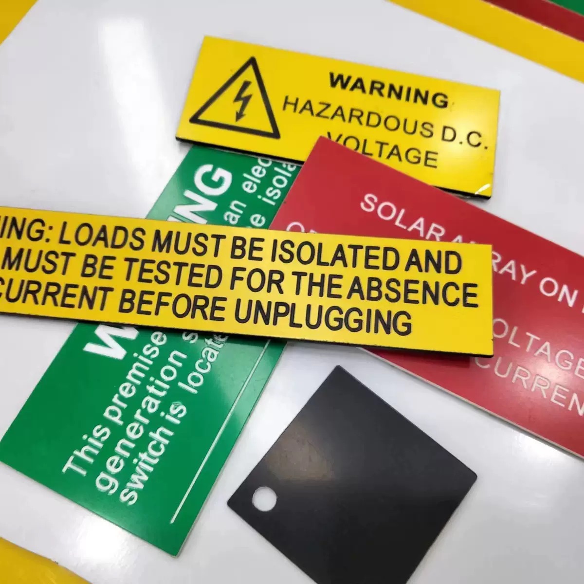 Huayue Two-Color Board Engraving Decorative Advertising Material Abs Two-Color Board Outdoor Laser Engraving Board Special Laser