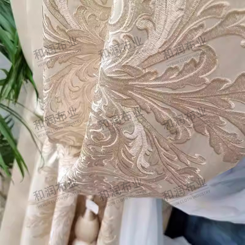 Американские французские легкие роскошные шторы, высококачественная вилла, гостиная, спальня, полная затемнённость, вышивка, белый, высокая точность