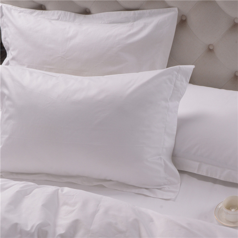 Hotel Bedding Hospital Polyester Encrypted Thickeneded Pure White 48*74cm Pillowcase Single Pillowcase