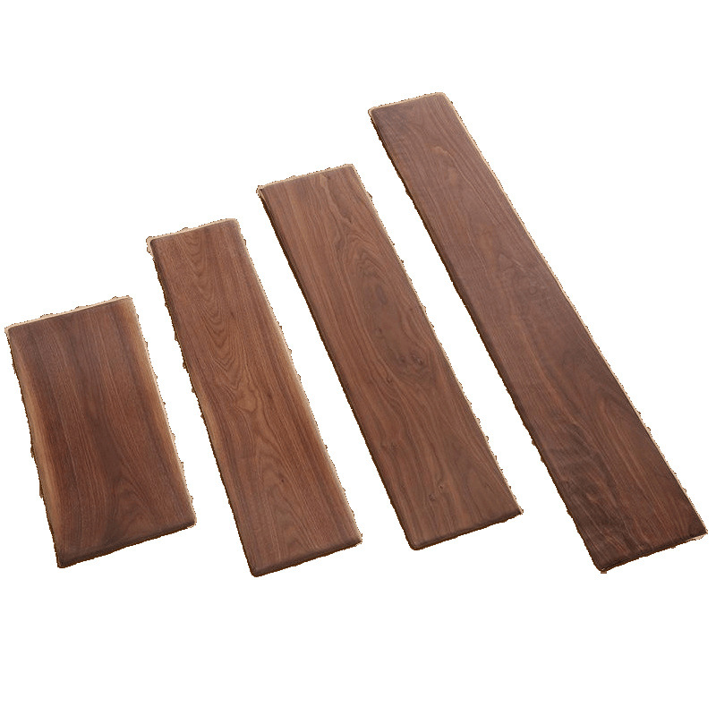 Solid Wood Board Desktop Walnut Color Partition Shelf Internet Celebrity Antique Rectangular Desktop Board Pure Solid Wood Board Wholesale