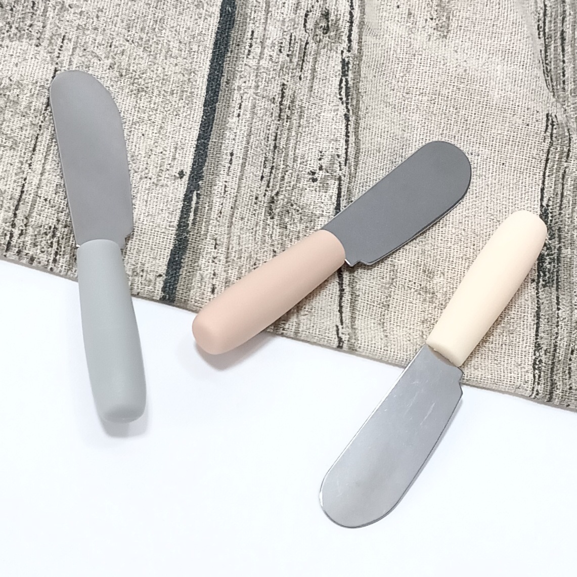 Western-Style Butter Knife, Stainless Steel Butter Knife, Bread Spreader, Jam Cheese Spatula, Butter Knife, Round Handle Toast Spreader