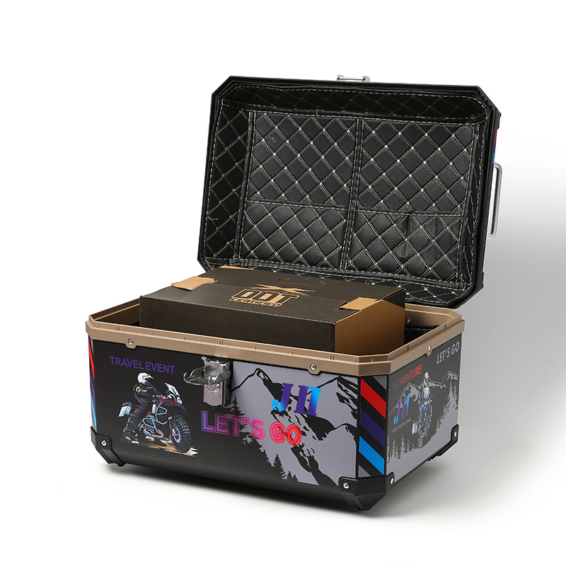 68L Electric Car Trunk Large Capacity Universal Motorcycle Trunk Waterproof Battery Car Takeaway Storage Box