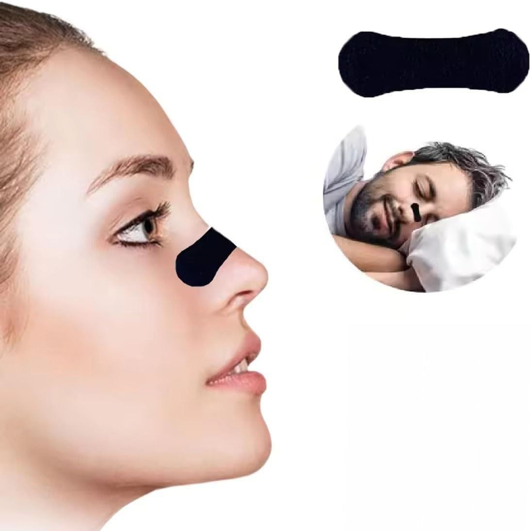 Various specifications of children's small size color cartoon ventilation nose stickers can be customized logo cool black snoring nose stickers