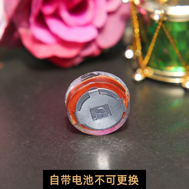 Youbuy round plastic lamp LED vibrating light bulb button battery lamp handmade luminous material accessories
