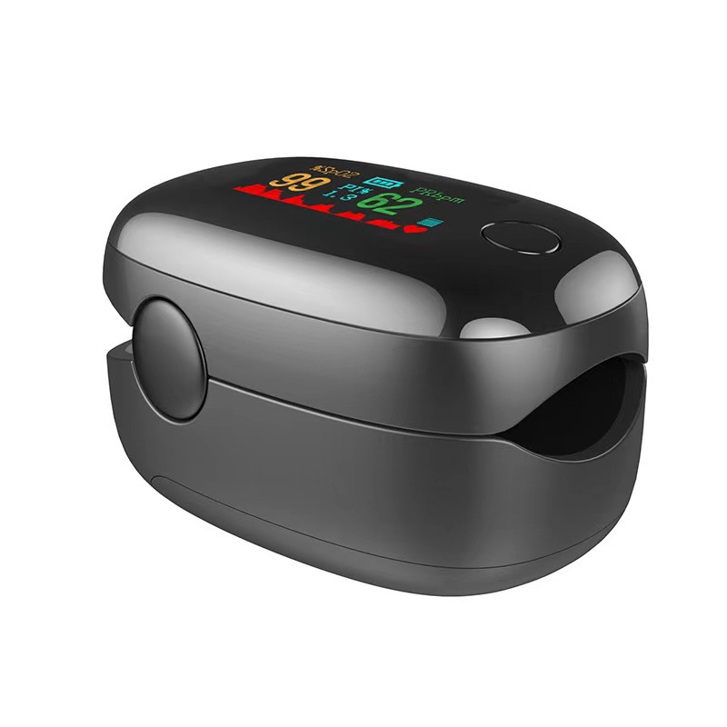 LK87 in stock finger clip type heart rate meter measuring fingertip type blood oxygen saturation monitoring pulse black gem oximeter