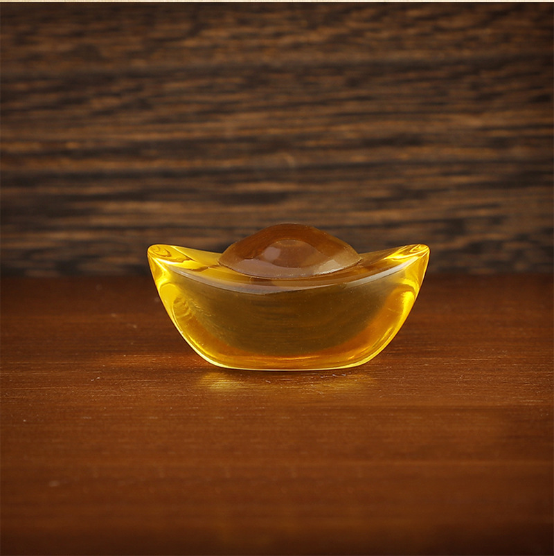 Citrine Inlet Gold Inlet Ornaments Home Interior Creative Decoration Office Living Room Exquisite Small Decorations