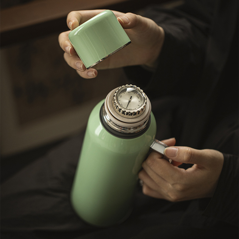 Moji braised teapot mechanical warm display household thermal insulation kettle 316 stainless steel outdoor portable elegant thermal insulation kettle