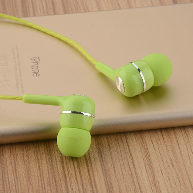 Colorful S12 Android Mobile Phone Heavy Bass In-Ear Sound Card Wired Headset Wire-Controlled Headset High-Quality Monitoring