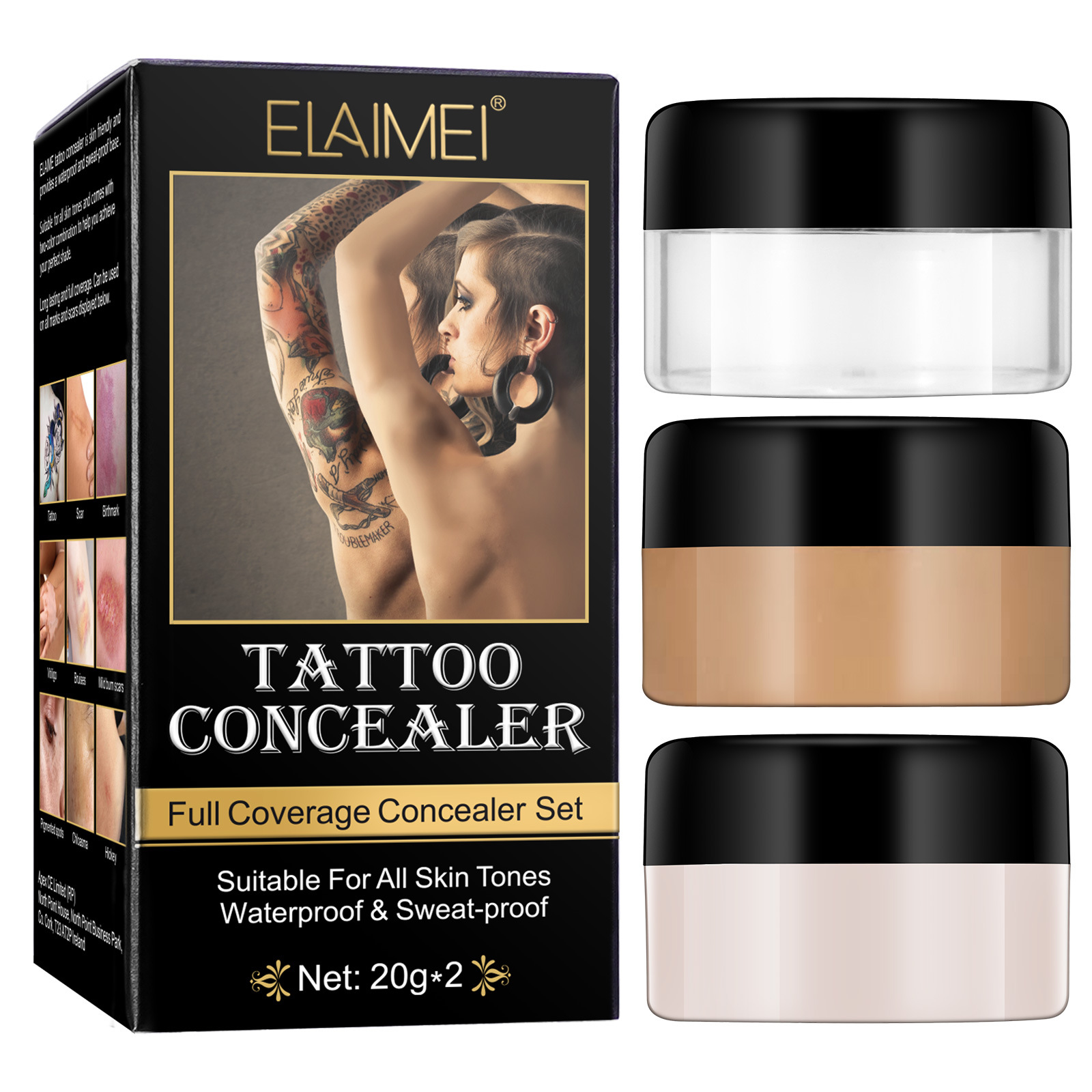 Cross-Border Elaimei Tattoo Concealer Tattoo Concealer