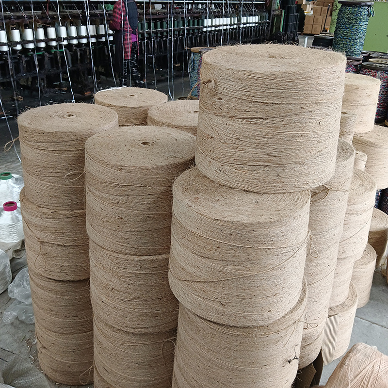 Jin Sheng rope mesh belt three-strand thick yellow hemp rope net climbing hemp rope amusement decoration hemp rope wholesale tug of war hemp rope