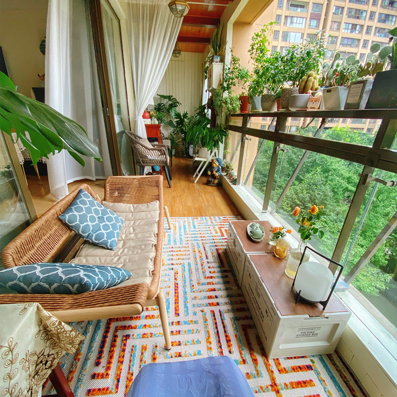 Шезлонг, кресло для балкона, ротанговый диван, односпальный, маленькая квартира, спальня, простой шезлонг