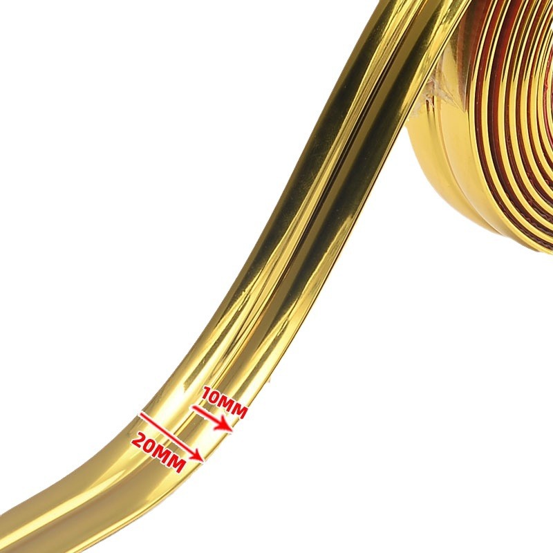 Self-adhesive Wall Cloth Seam Edge Strip Cabinet Decoration Tile Straight Corner Protection Strip Mirror Door Frame Edge Bending Strip