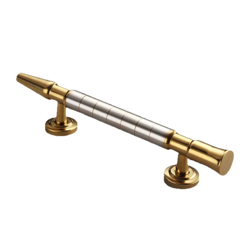 Factory direct stainless steel wooden door handle open iron door handle door Double open old-fashioned handle can be set thick