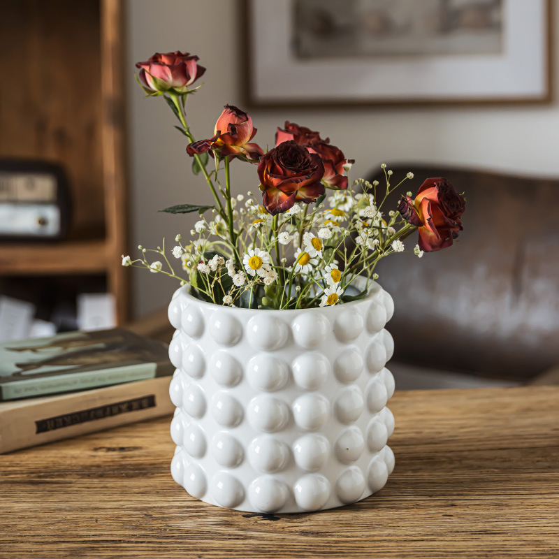 Large Ceramic Vase Japanese Style Ornaments Flower Arrangement Home Entrance Ornaments Desktop Decorations Practical Large Storage Tank