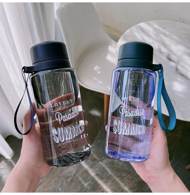 Super Large Capacity Plastic Water Cup High Temperature Resistant Migrant Workers' Outdoor Space Cup Unbreakable Portable Cup Sports Kettle