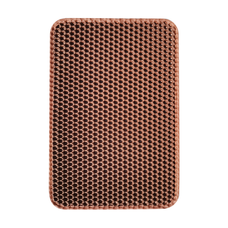 Factory Spot Anti-Splash Double-Layer Eva Cat Litter Mat Foldableable Washable Pet Litter Control Mat Cleaning Cat Supplies