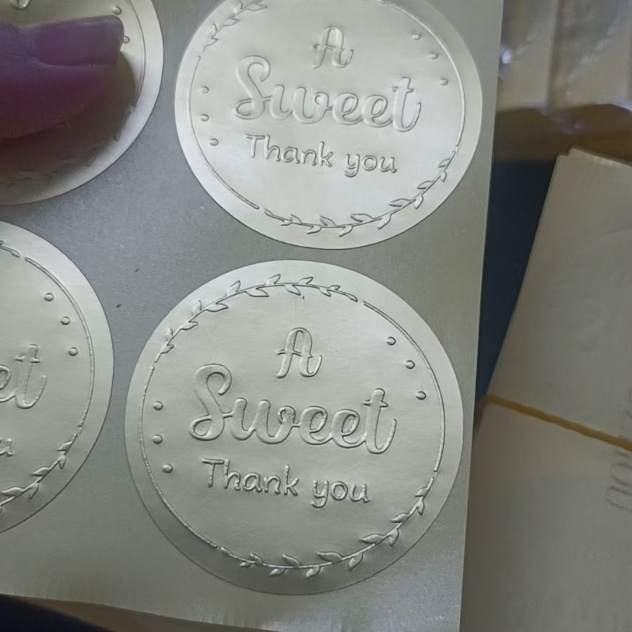 Free Design of Self-Adhesive Labels, Customized Transparent Logo Stickers, Metal Hot Stamping Sealing Stickers, Bottle Sticker Processing Factory