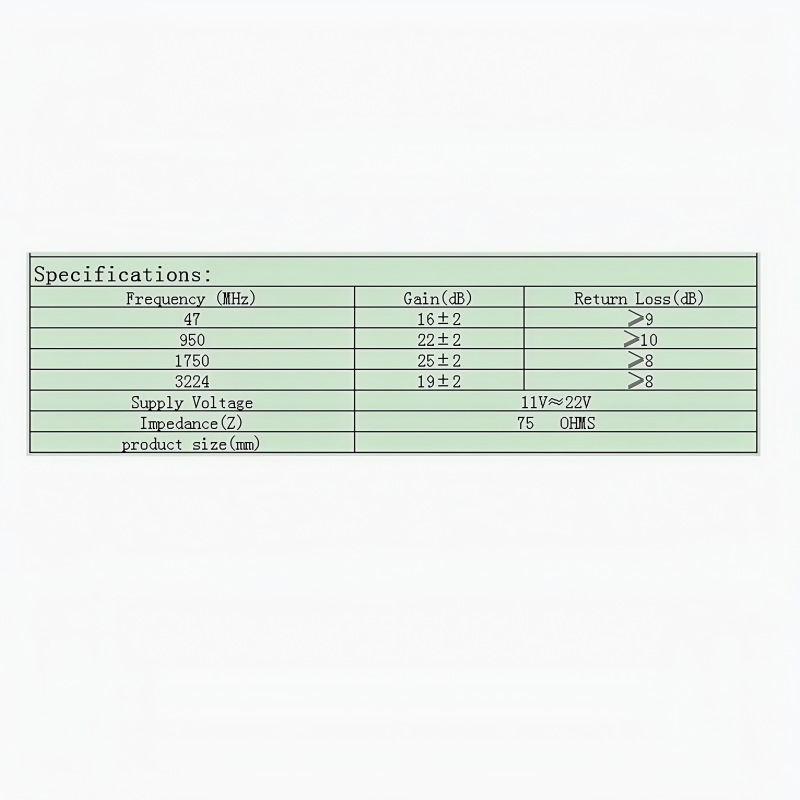 Direct Selling In-Line Amplifier 4K8K Outdoor Tv Online Amplifier 47-3224Mhz 20B