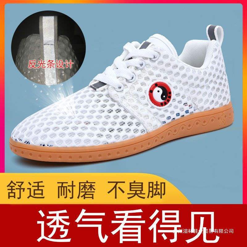 Lingwu Beef Tendon Bottom Tai Chi Sports Shoes Tai Chi Shoes Summer Breathable Martial Arts Practice Shoes Summer Mesh Tai Chi Shoes